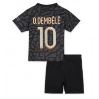 Koszulka piłkarska Paris Saint-Germain Ousmane Dembele #10 Strój Trzeci dla dzieci 2023-24 tanio Krótki Rękaw (+ Krótkie spodenki)